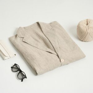 Camp Shirt in Oat Linen