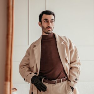 Overcoat in Camel Melton